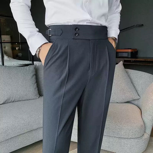 ComfortFlex Dress Pants Sidetab Elastic Trousers - WayMens